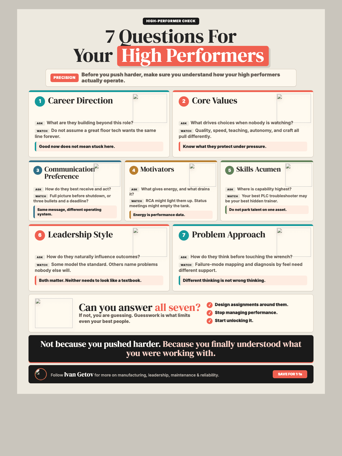 7 Questions For Your High Performers